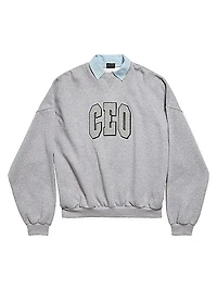 Ceo Team Logo Collar Crewneck T-Shirt
