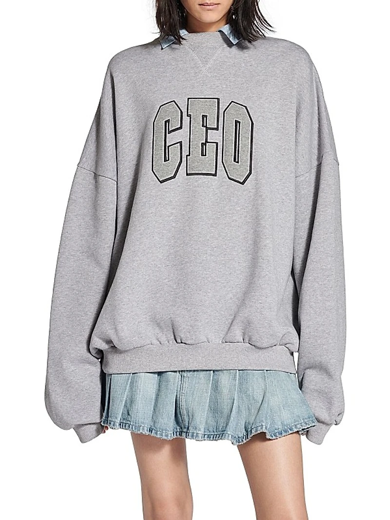 Ceo Team Logo Collar Crewneck T-Shirt