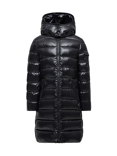 Little Girl's & Moka Long Down Coat