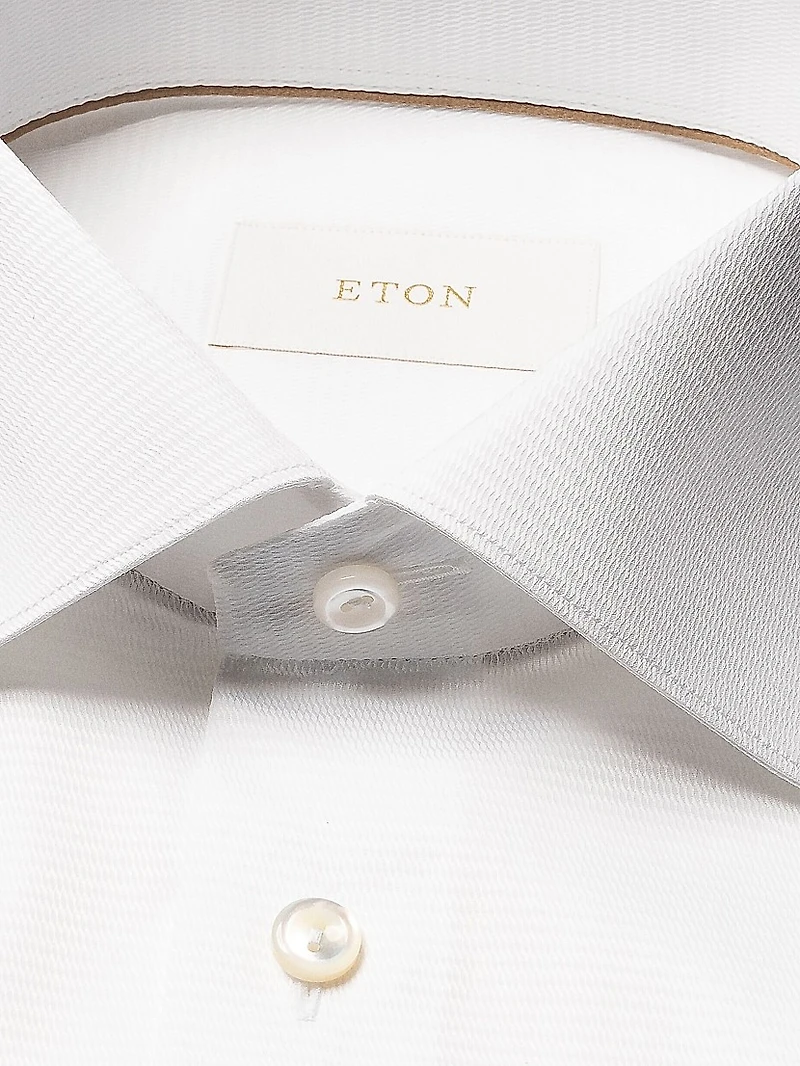 Contemporary-Fit Semi-Solid Elevated Cotton Pique Shirt