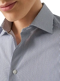 Contemporary-Fit Striped Cotton Poplin Shirt