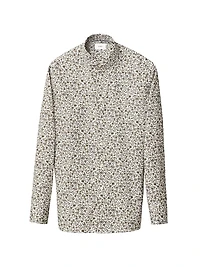 Floral Cotton Slim-Fit Dress Shirt