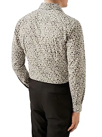 Floral Cotton Slim-Fit Dress Shirt