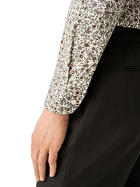 Floral Cotton Slim-Fit Dress Shirt
