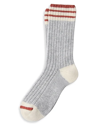 Cashmere Rib Knit Socks