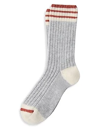 Cashmere Rib Knit Socks