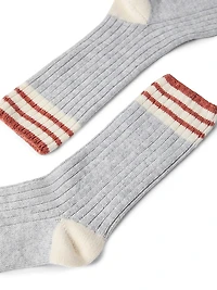 Cashmere Rib Knit Socks
