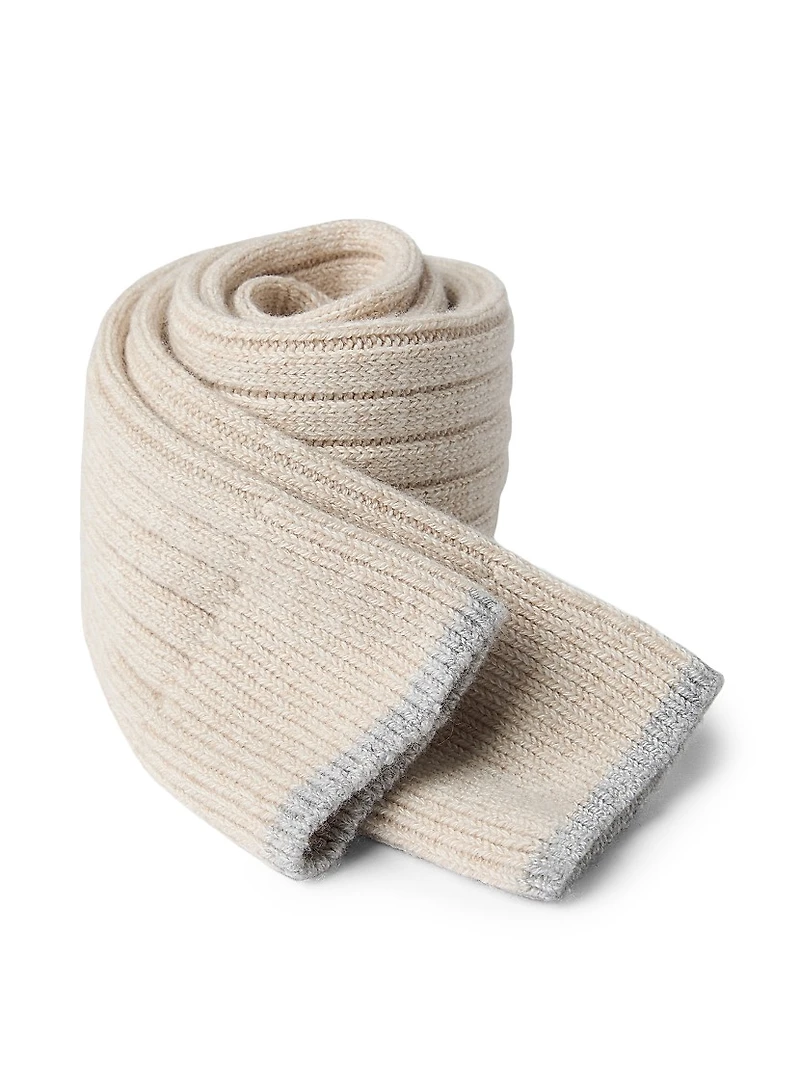 Cashmere Chiné Rib Knit Socks