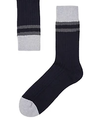 Cotton Socks with Stripes