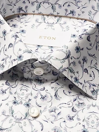 Contemporary-Fit Floral Button-Front Shirt