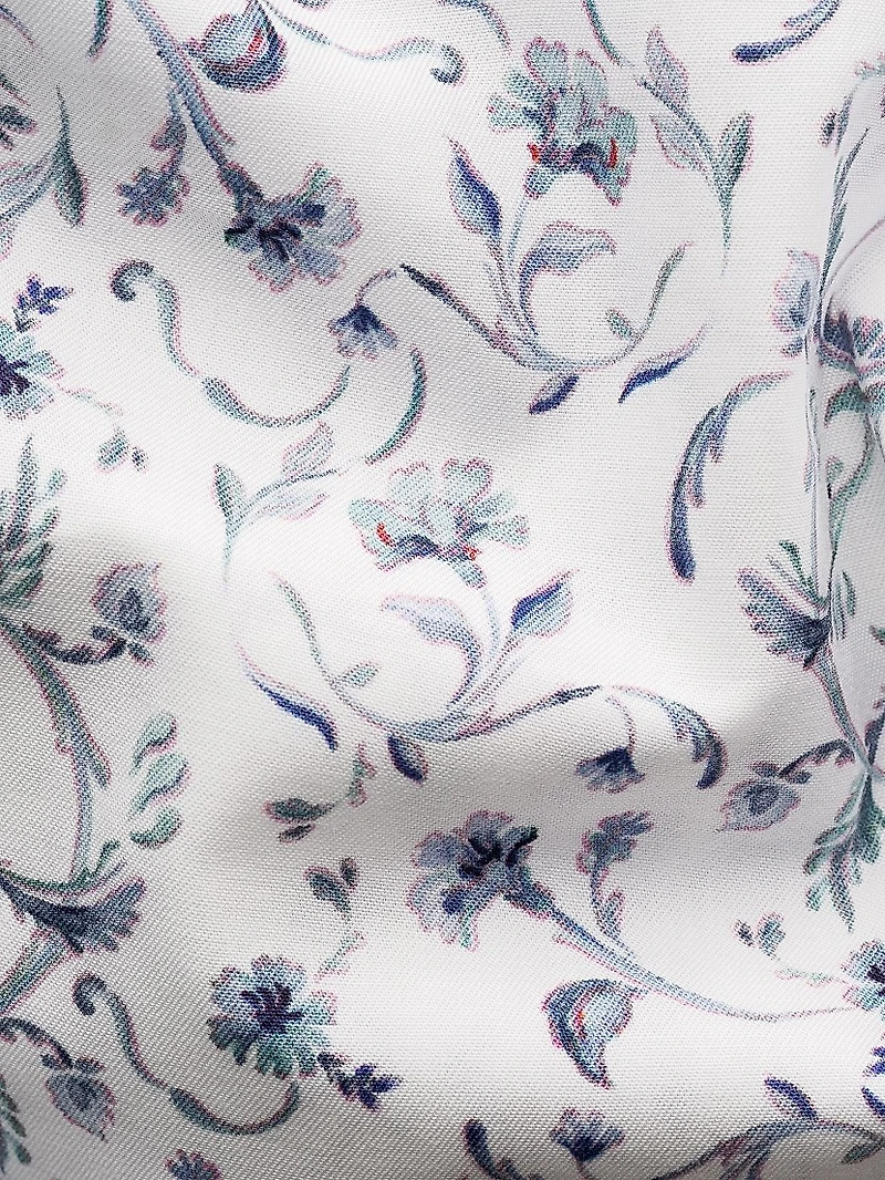 Contemporary-Fit Floral Button-Front Shirt