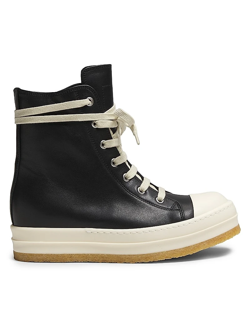 Creep Leather High-Top Sneakers
