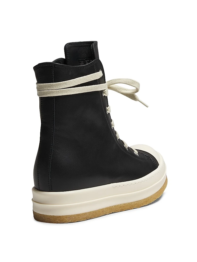 Creep Leather High-Top Sneakers
