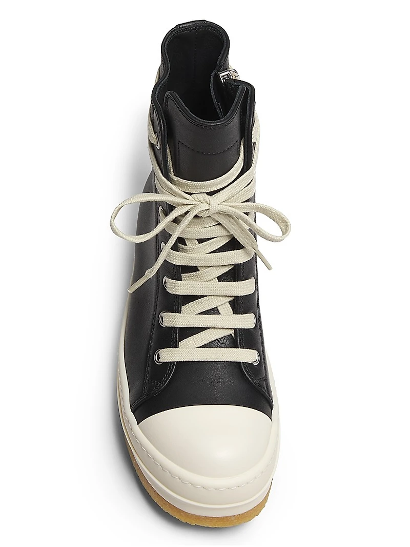 Creep Leather High-Top Sneakers