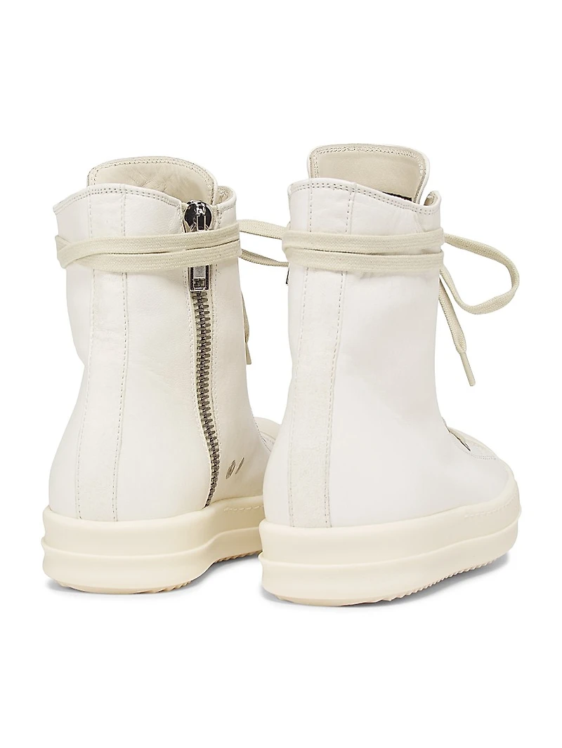 Leather High-Top Sneakers