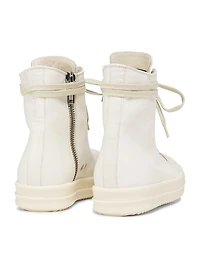 Leather High-Top Sneakers