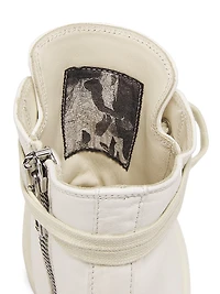 Leather High-Top Sneakers