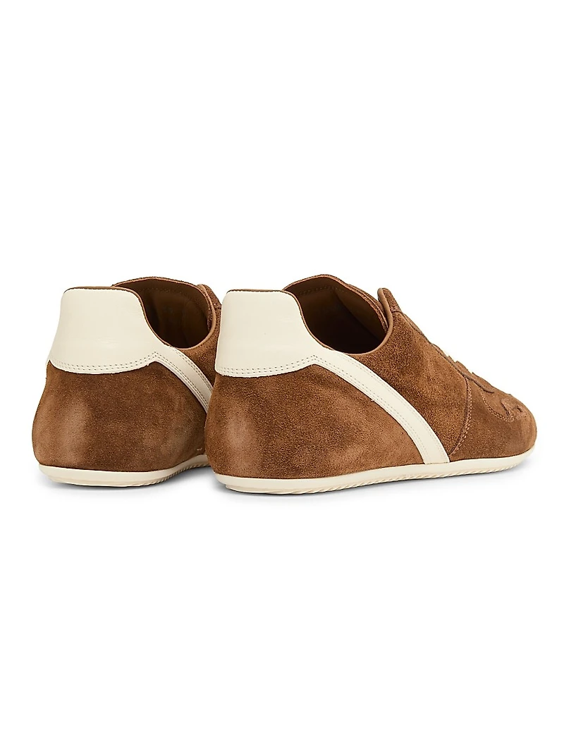 Minimal Suede Low-Top Sneakers