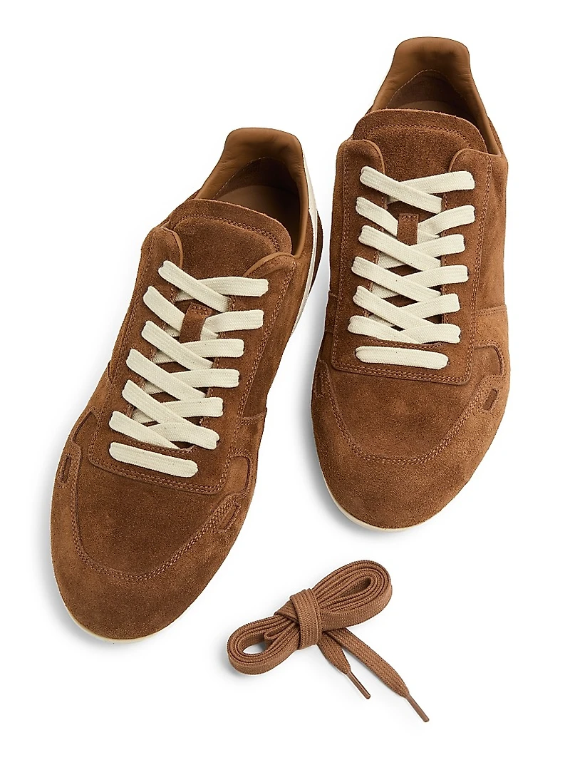 Minimal Suede Low-Top Sneakers