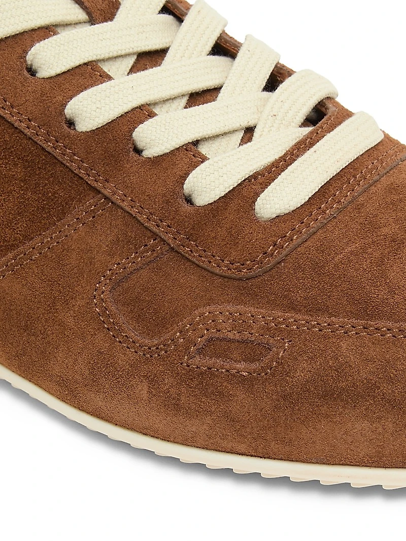 Minimal Suede Low-Top Sneakers
