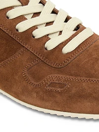 Minimal Suede Low-Top Sneakers