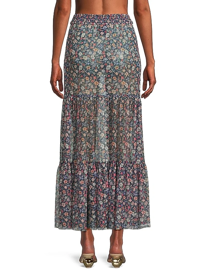 Suvi Floral Cover-Up Skirt