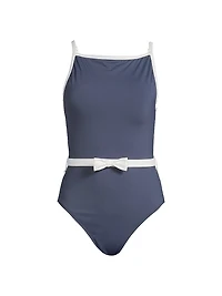 Marie Belted One-Piece Swimsuit