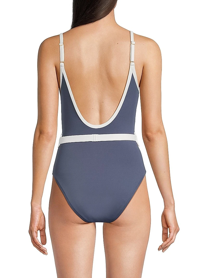 Marie Belted One-Piece Swimsuit