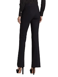 Maren Jersey Mid-Rise Flared Pants