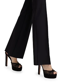 Maren Jersey Mid-Rise Flared Pants