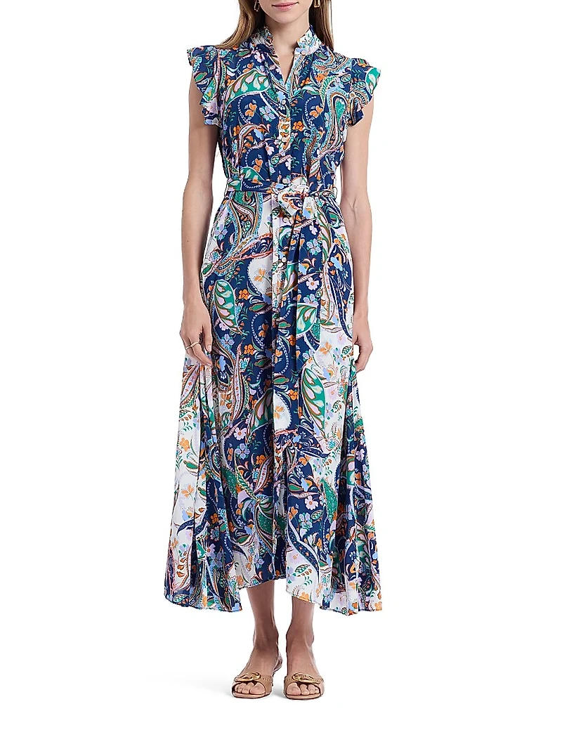 Sadie Paisley Floral Maxi Dress