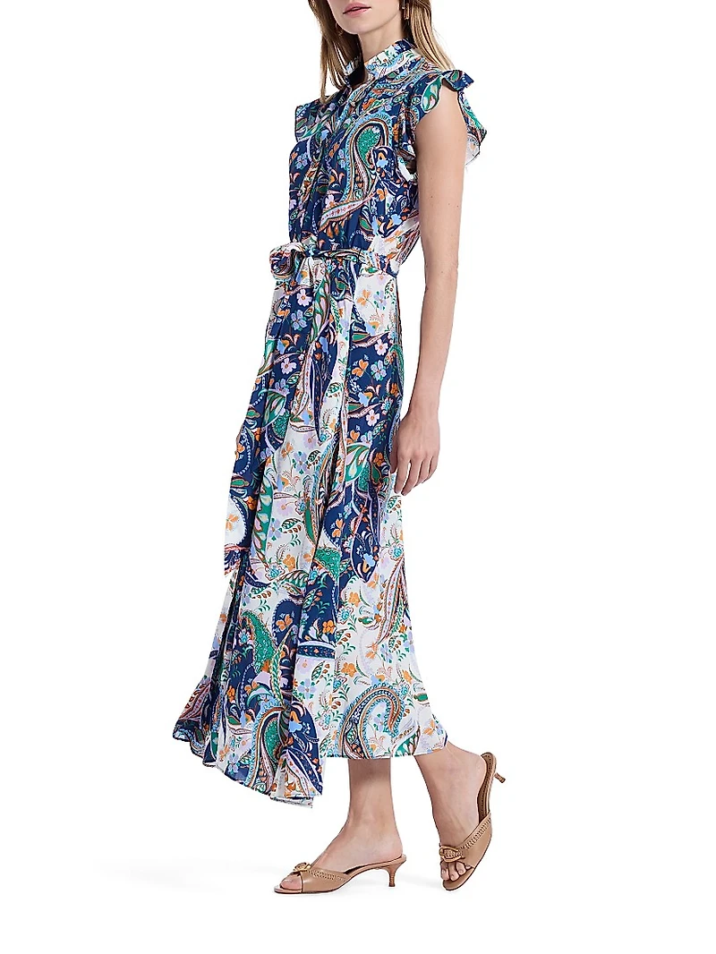 Sadie Paisley Floral Maxi Dress