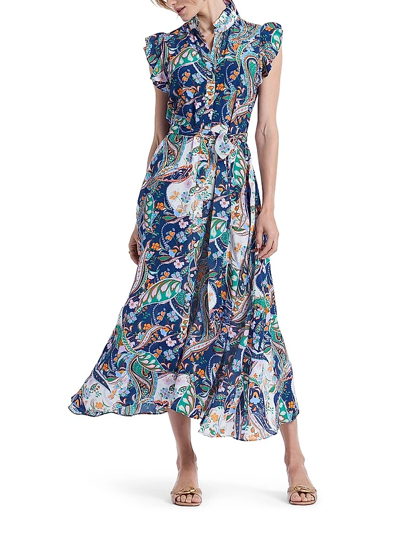 Sadie Paisley Floral Maxi Dress