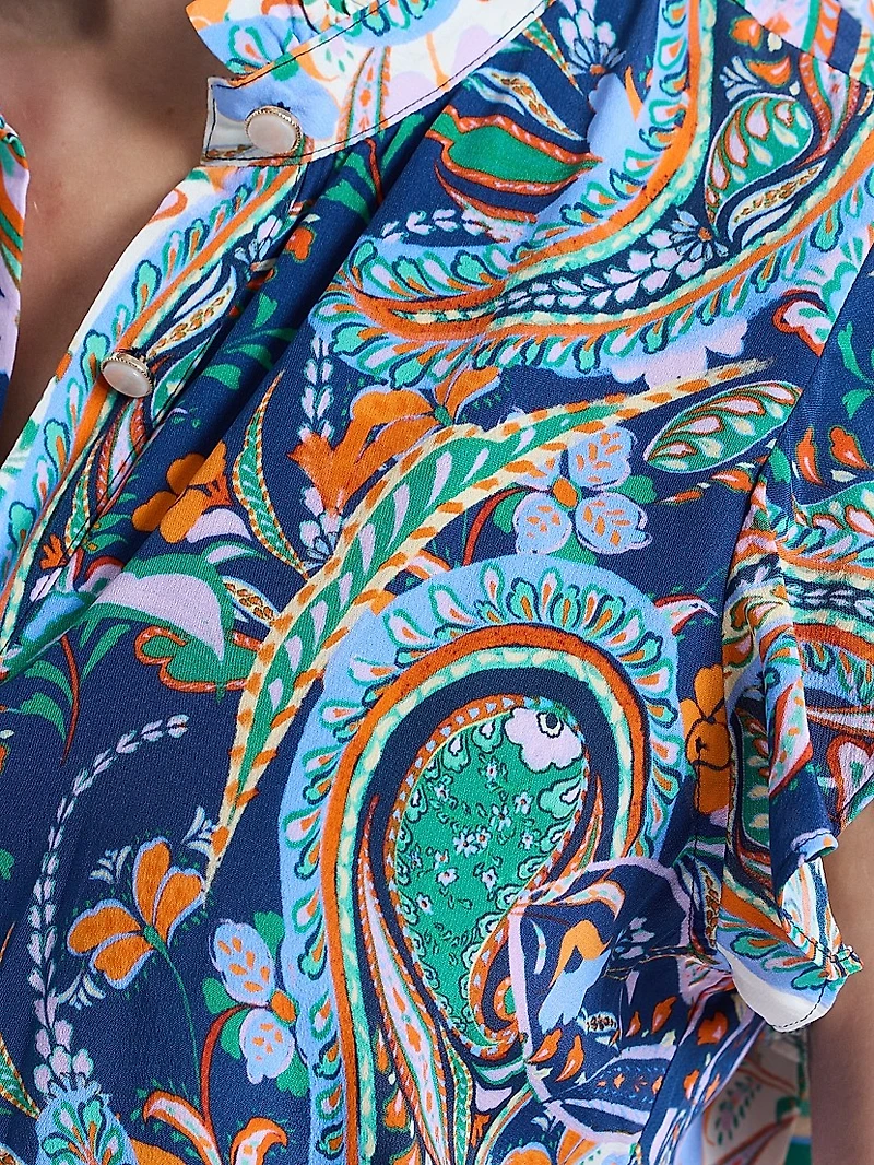 Sadie Paisley Floral Maxi Dress