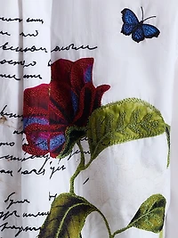 Carrie Embroidered Cotton Poplin Long-Sleeve Shirt