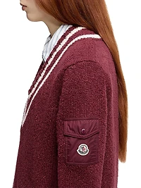 Down-Filled Sweater Cotton & Wool Blend