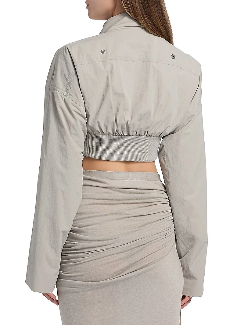 Hollywood Crop Bomber Jacket