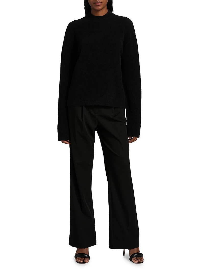 Tommy Alpaca-Blend Long-Sleeve Sweater