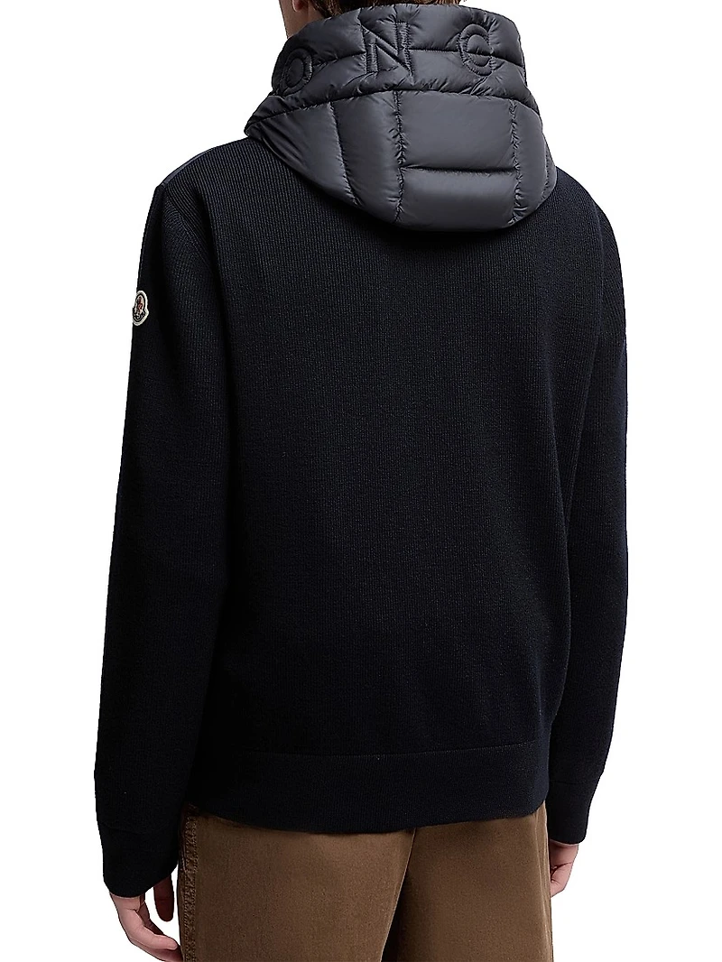 Down-Filled Hoodie Wool