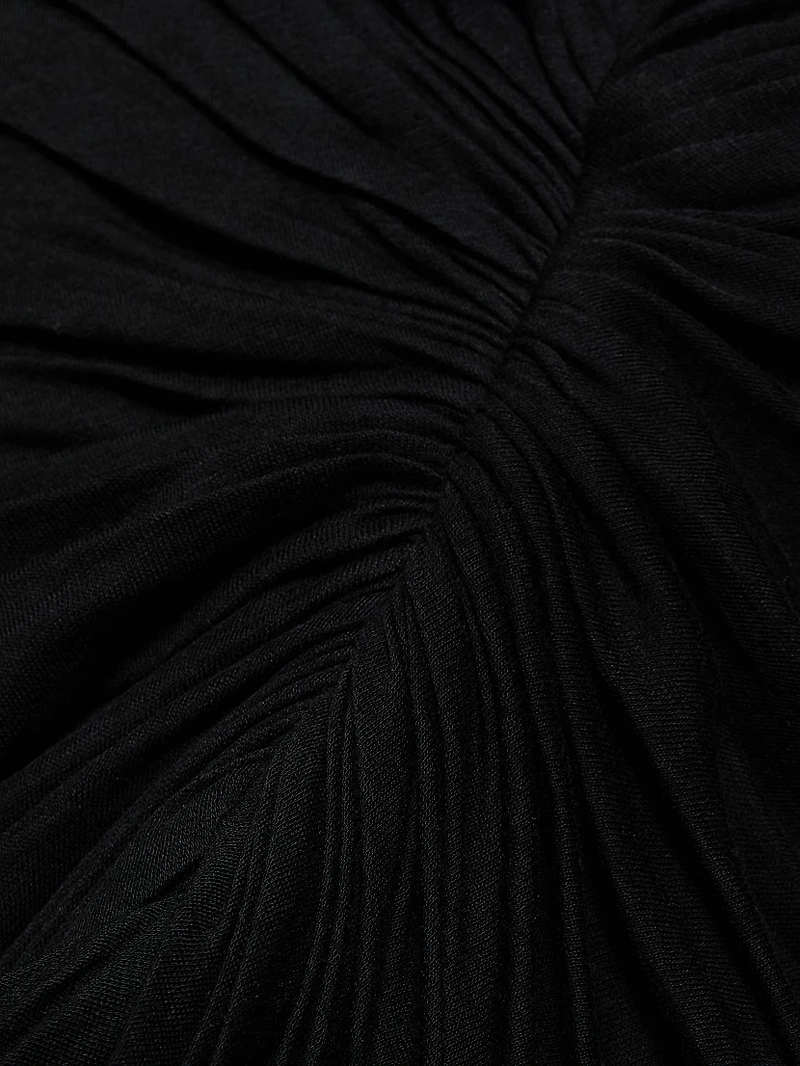 Radiance Draped Cotton Bustier Gown