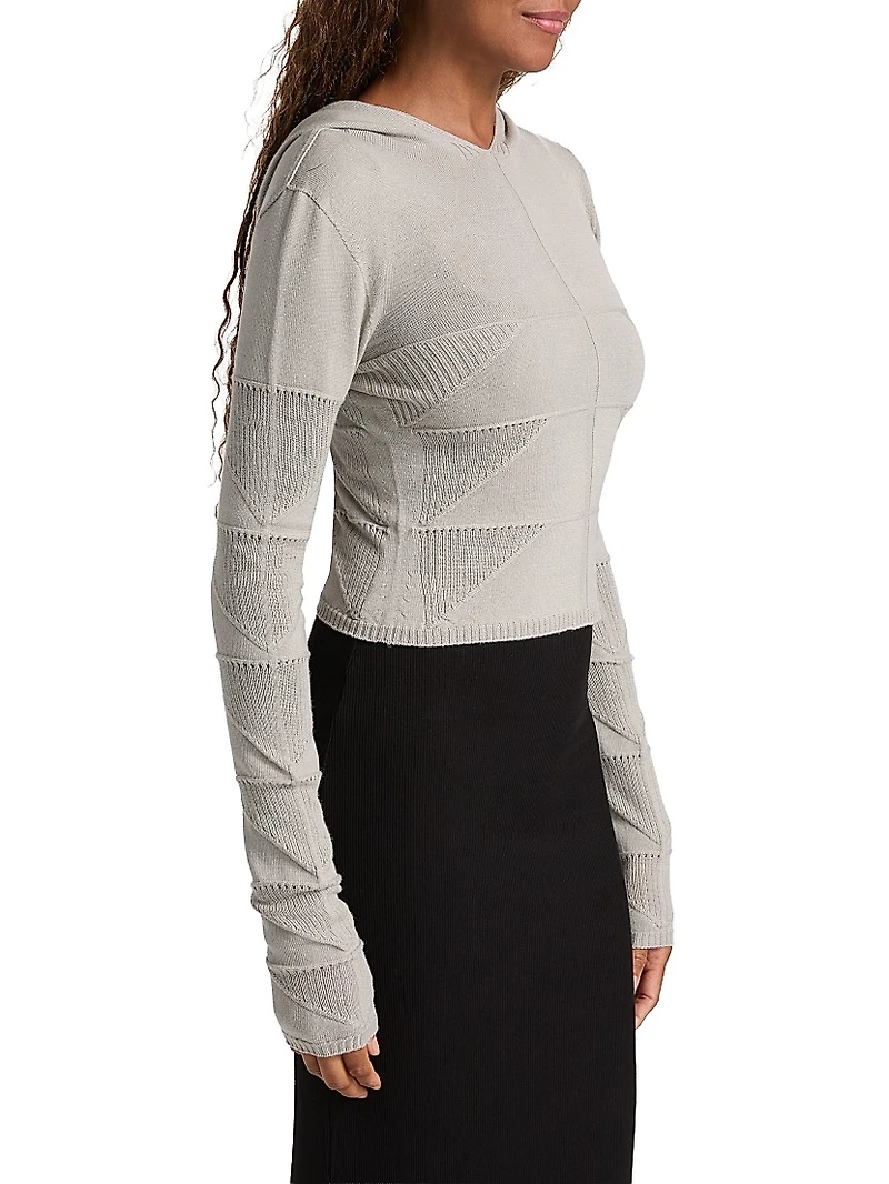 Maglia Wool Hooded Top