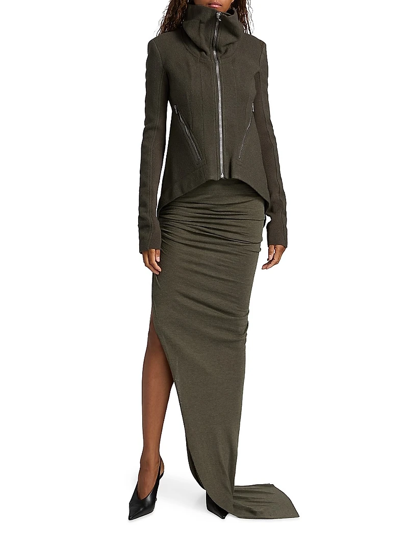 Zipped Naska Biker Jacket