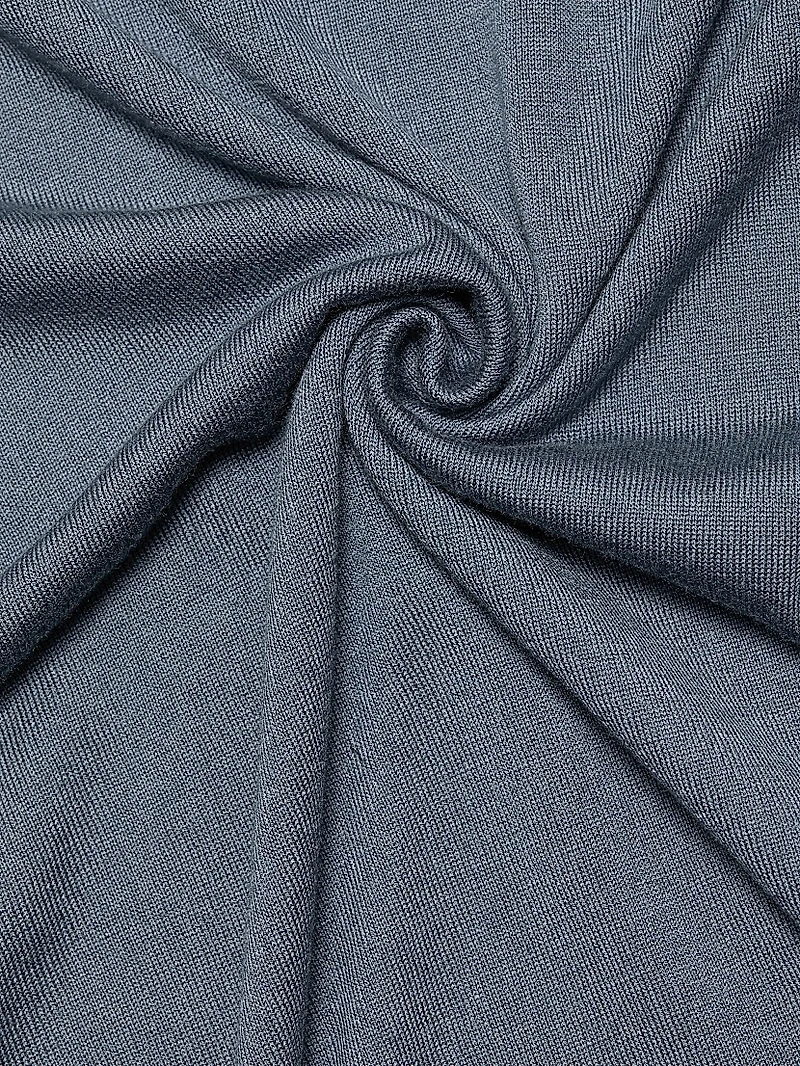 Wool-Silk Short-Sleeve Crewneck Sweater