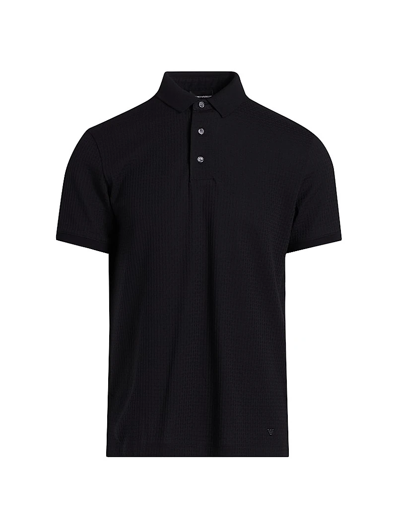 Tonal Textured Polo Shirt