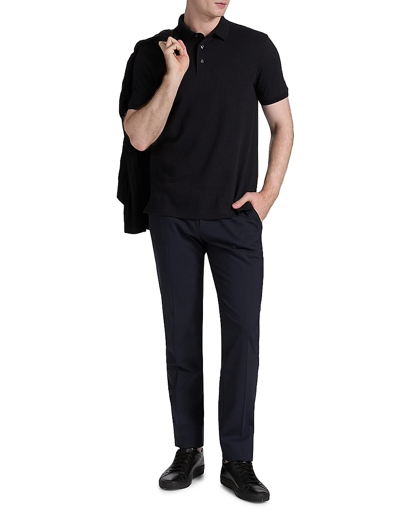 Tonal Textured Polo Shirt