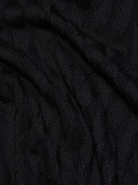 Textured Zig Zag Crewneck Sweater