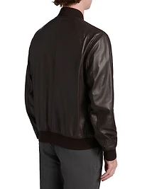 Leather Bomber Jacket