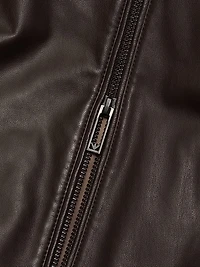 Leather Bomber Jacket