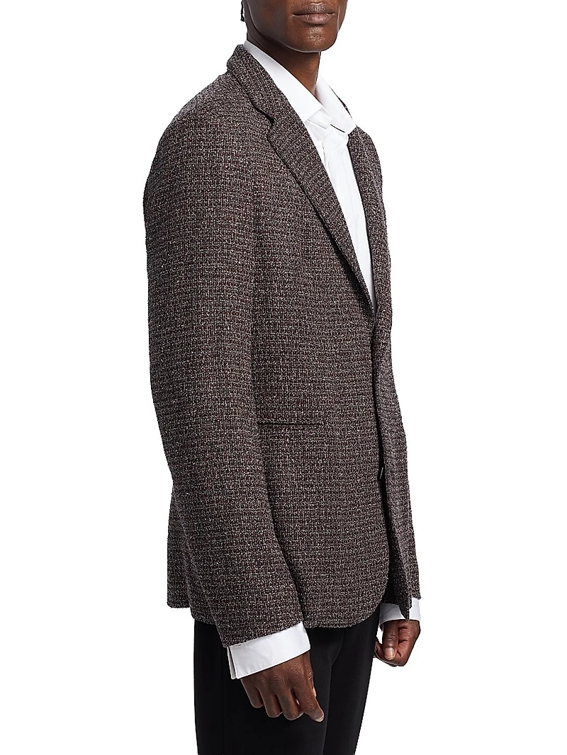 Virgin Wool-Blend Bouclé Jacket