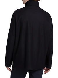 Wool-Blend Car Coat